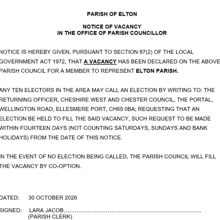 Casual Vacancy Oct 2026