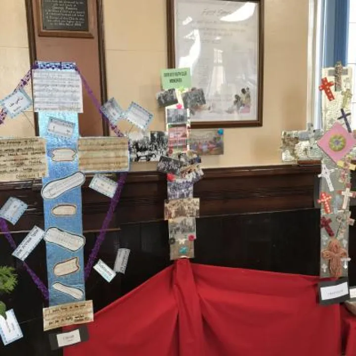 Three crosses