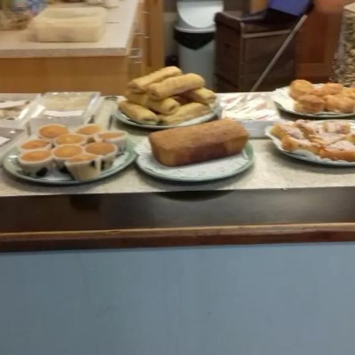 Homemade cake selection
