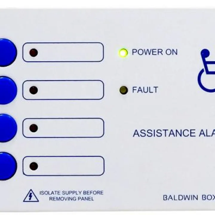 Baldwin Boxall disabled toilet alarm control BS8300 compliant at Firex 2017