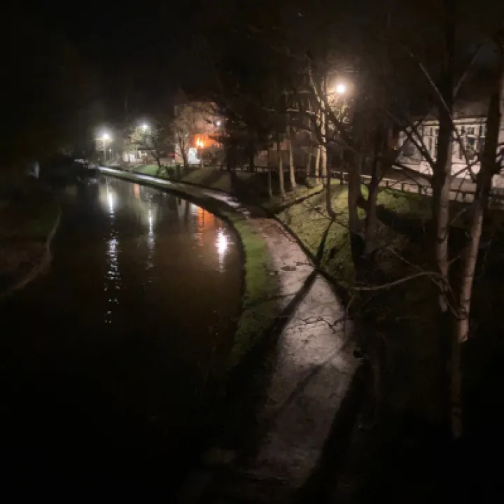 Audlem Wharf by Night