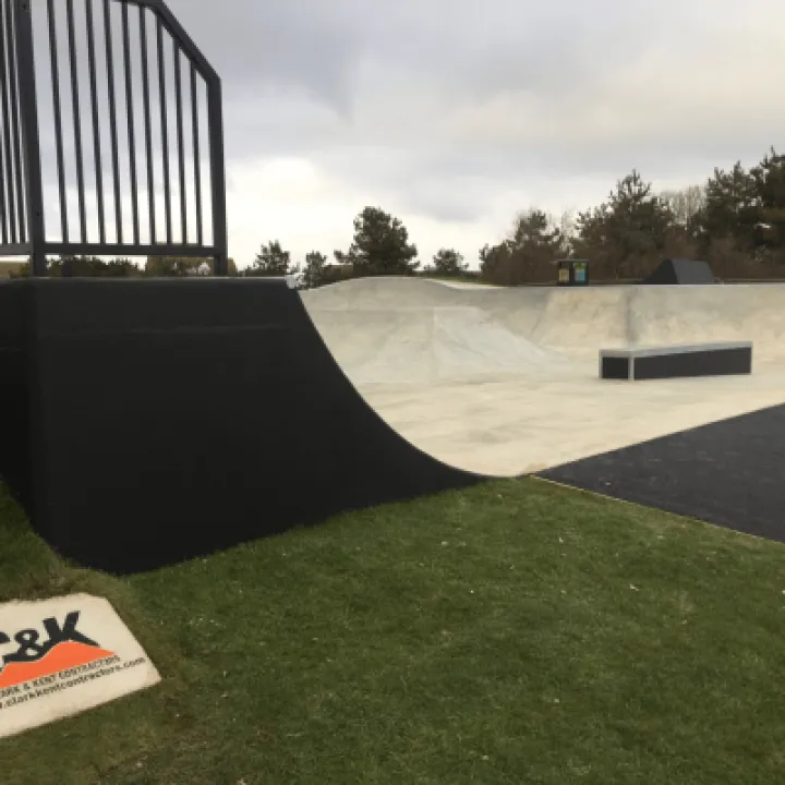 Eastbourne skatepark overview