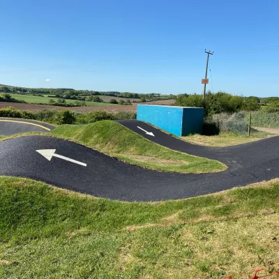 Pump track at Audley Staffordshire