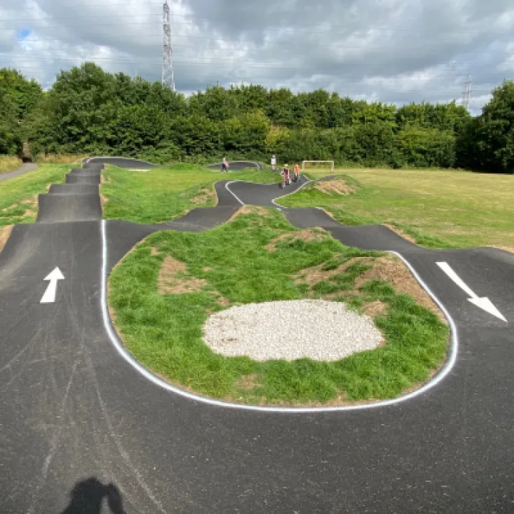 Findern pump track view