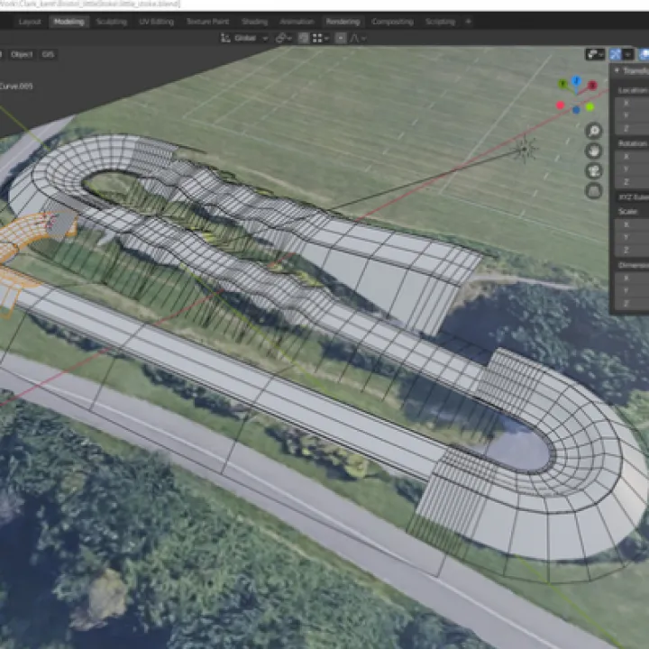 BMX track design drawing