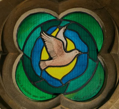 Coulson window with dove