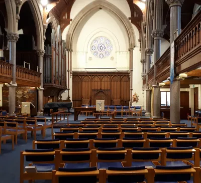 View from back of church