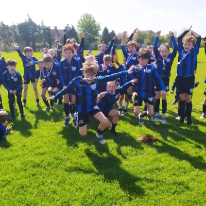 HYFC U8s team at Presentation Day 29Apr23