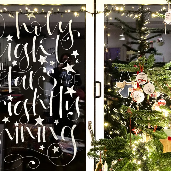 O Holy Night Window Mural