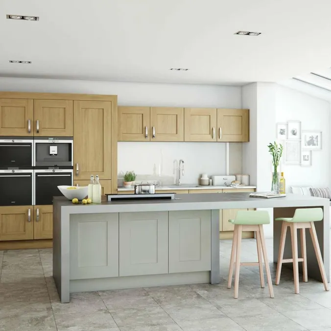 Alku Wood Matt Grey Shaker Ope