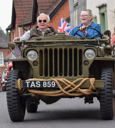 A Hotchkiss M201 Jeep in The V