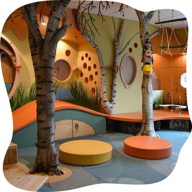 Portrait of Kids in the Magical Wonderland Play Area