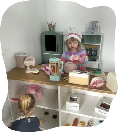Child Playing in Activity Room