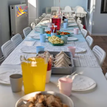 Birthday Party Table Setup