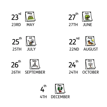 Dates May-December