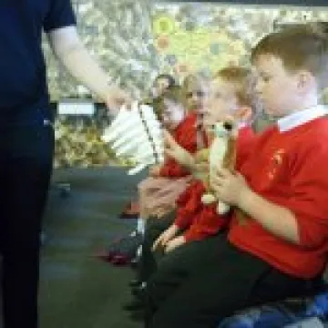 Huge elephant's tooth