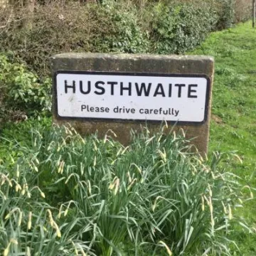 Husthwaite sign
