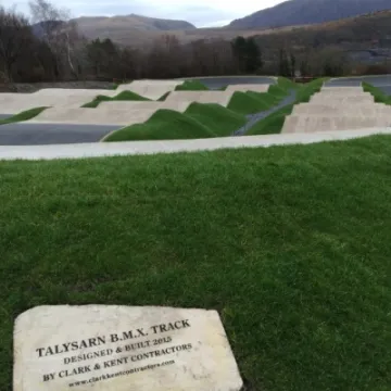 Talysarn BMX Track Wales landscaping