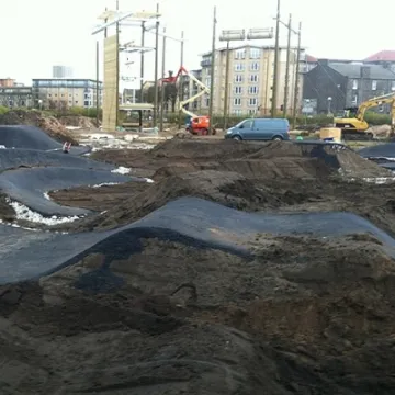 Transition Extreme skatepark under construction