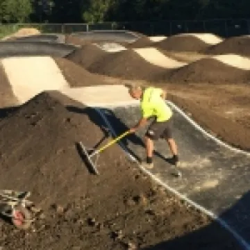 Eastbourne BMX pump track surface