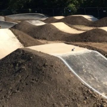 Eastbourne BMX pump track rollers
