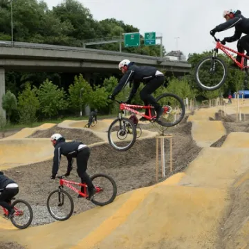 eastbourne pump track riders