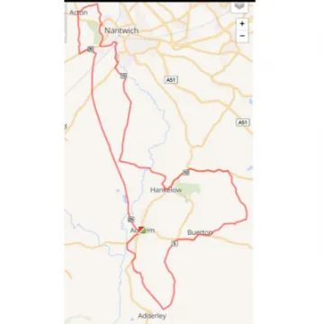 Cox Strider Route