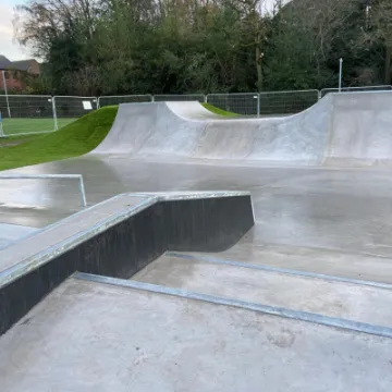 Woodside Telford skatepark layout