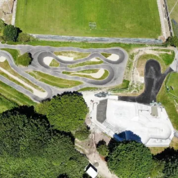 Newhaven skatepark drone view