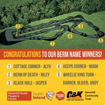 Haverhill pump track name graphic