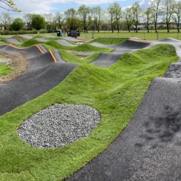 Zetland pump track rollers