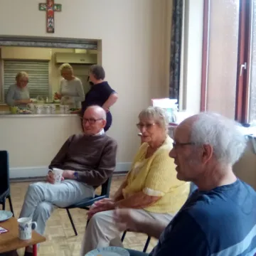 Community cafe with hatch