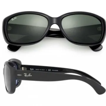 Ray-Ban Jackie Ohh In Black With Crystal Green Lenses RB4101 601