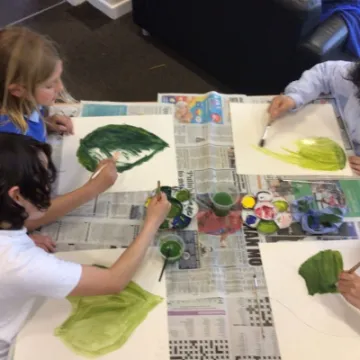 Y5 Big Art Leaves 1