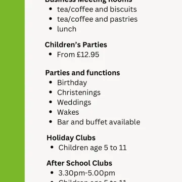 Cafe Opening Times