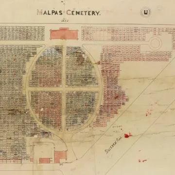 Malpas Cemetery Map