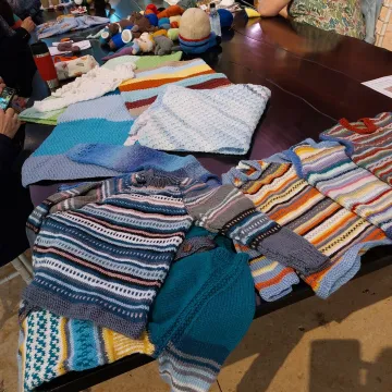 Knitting by Dunston knitters