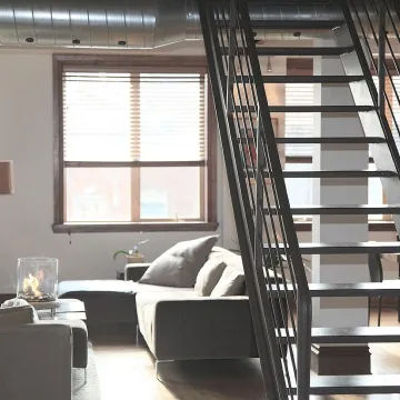 Apartment, accommodation, flat, loft, domicile, habitation, stairs, modern, interior, design, home, room, furniture, contemporary, gray home, gray room, gray design, gray interior, apartment, apartment, apartment, apartment, apartment, flat, flat, loft, s