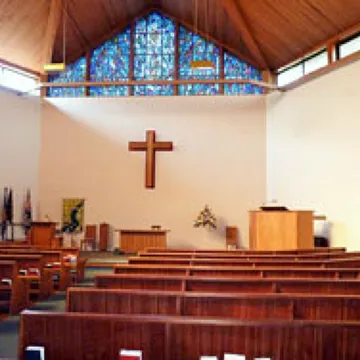 Inside the church