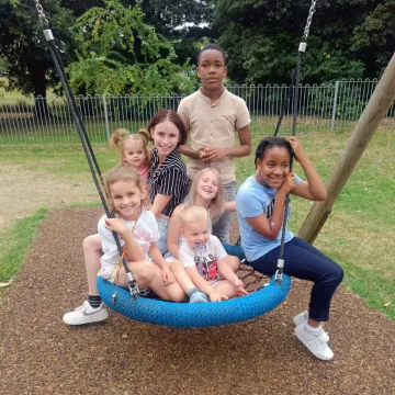 junior church visit to the park