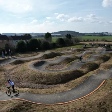 Overview of Dorndon pump track