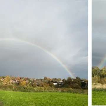 Rainbow over Audlem