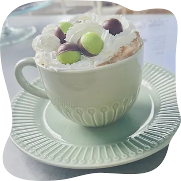 Mint Green Hot Chocolate Cup