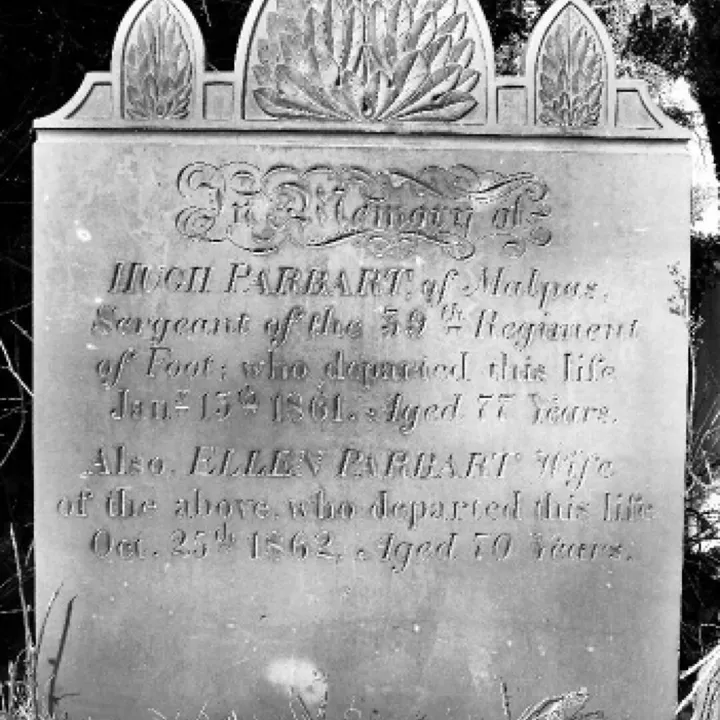 Hugh Parbetts Grave Stone