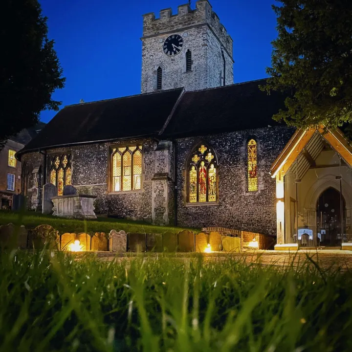 Guildford St Mary's At Night- Dan Hannington