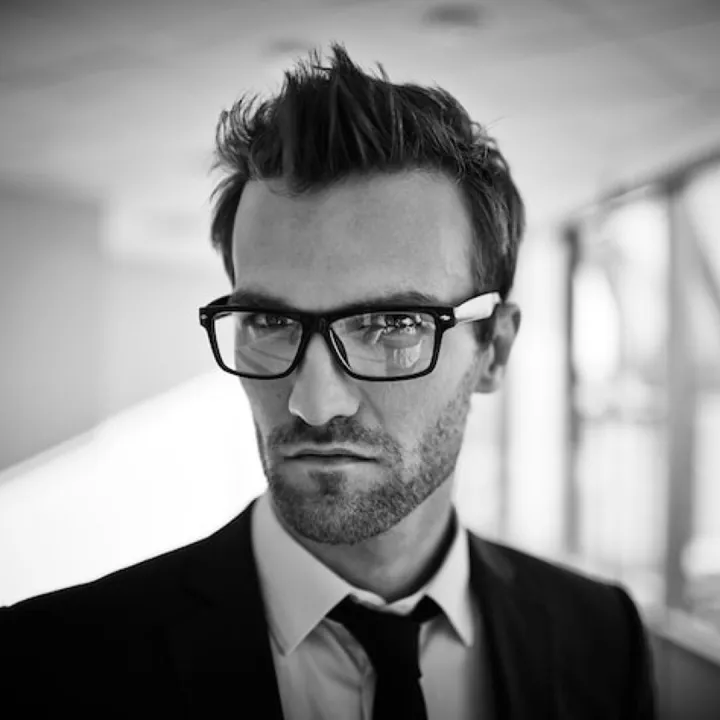 Close-up of elegant executive