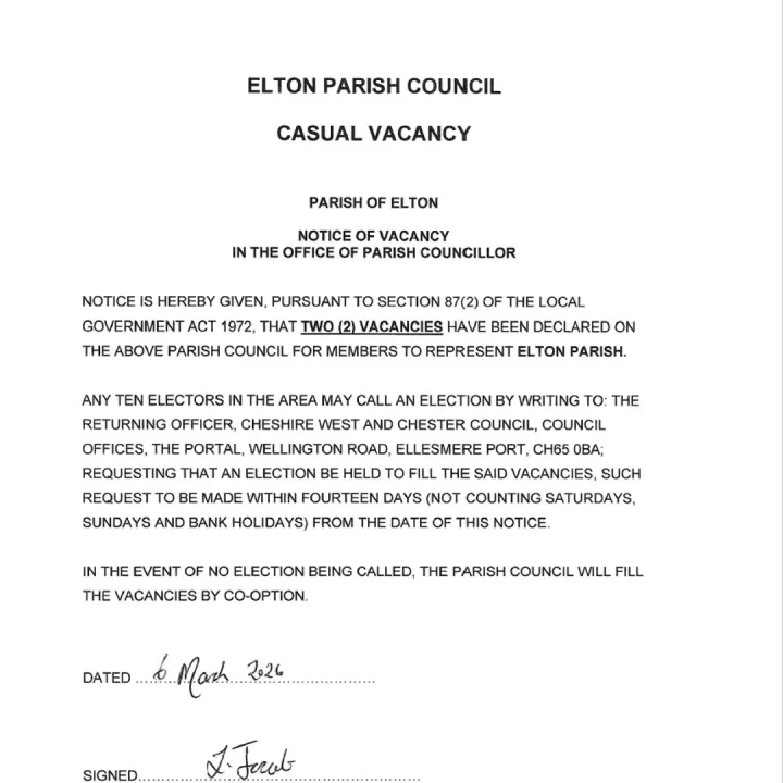 Council Vacancy Notice March 2026