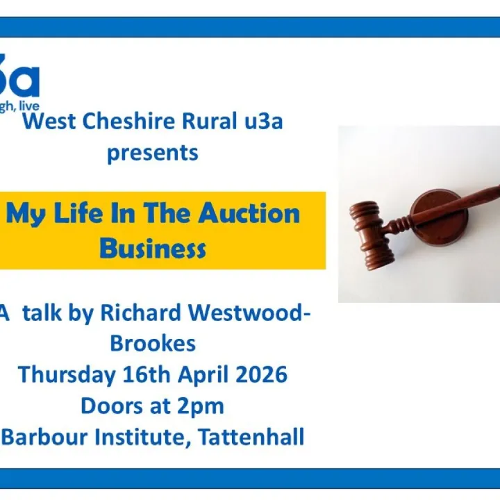 U3a April 2026 Auction Business Advert April2026 2