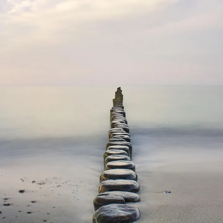 Groyne, baltic sea, stones, outdoors, pattern
