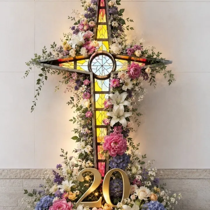 Flower Cross Resized